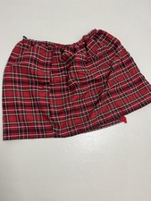  Schottenrock Leicht / Hochland Schottland Rot - Schwarz - Weiss 