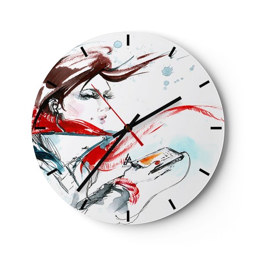 Modern wanduhr 40x40cm analog - modern,