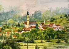 Aquarellbild Original 30x22