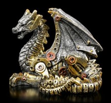 Steampunk Drachen Figur -