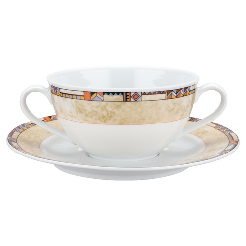 Suppentasse mit untere - suppentasse,
