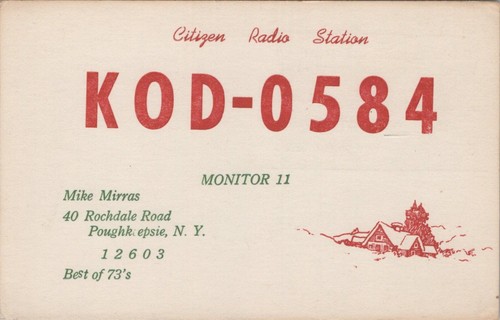 Vintage radio qsl - qsl, postcard