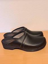 Apreggio Schwedenclogs Holzclogs Clogs schwarz in Gr. 44