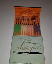 Little Fork Besteck  Cocktail-Gabeln Vintage