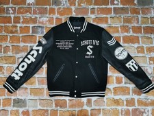 *SCHOTT BROS  INC. 1913 NYC USA VINTAGE COLLEGEJACKE*SCHWARZ*GR: L*TIP TOP