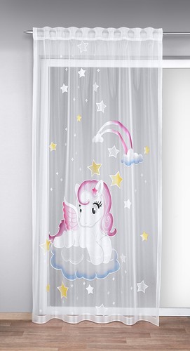 Gardine pony mit verdeckten - gardine,