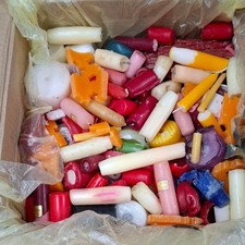 Kiste Wachsreste ca 7,5 kg - Kerzenreste - Wachs bunt - Kerzenbruch - DIY Kerzen