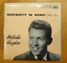 MALCO LM VAUGHN--SINCERITY IN SONG-(NO 2)-7" VINYL  4 TRACK EP-P/S-1958-V/G+