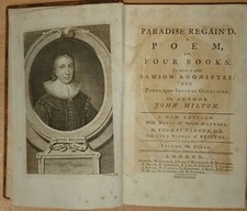 Paradise Regain`d.A Poem in four Books + Samson Agonistes Vol.1 1785 John Milton