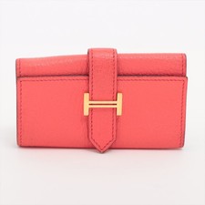 PRE-LOVED Hermès Bearn Chèvre Mysore Schlüsseletui orange mit Box UVP 1.070€