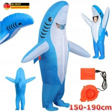 Kinder Aufblasbare Hai Kostüm Halloween Party Selbstaufblasbares Cosplay DHL