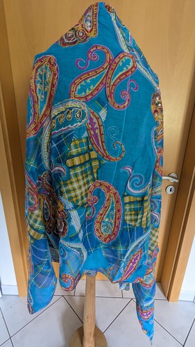 Tuch überwurf bollywood - Überwurf, blau
