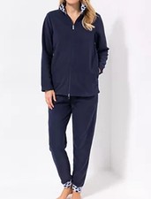 POLARSTERN HOMEWEAR Hausanzug Mikrofaser Fleece Jacke & Hose. KG3. M Marine
