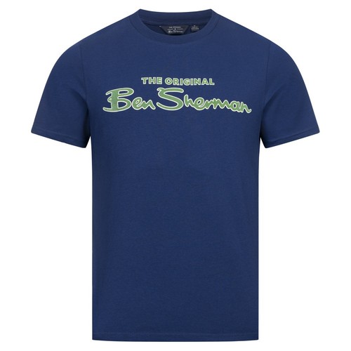 Ben sherman flocked logo - sherman,