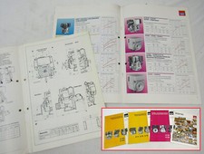 4 Prospekte HATZ Motoren Bauprogramm E71 E75 E79 1D60 1D80  E780 E786