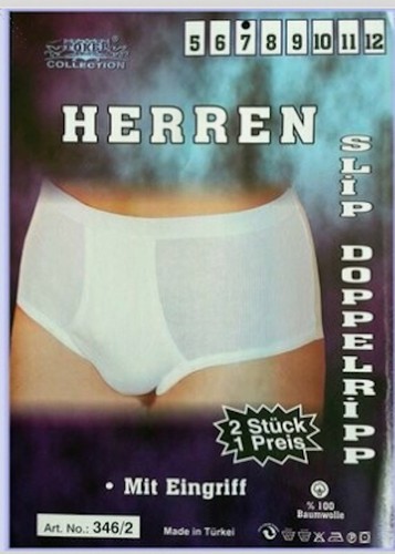 Herren slips doppelripp mit - 2,