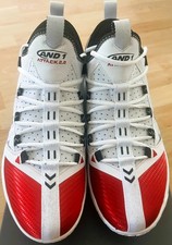 AND1 Basketballschuhe Attack 2.0 weiß/rot - Seltenes Farbschema (Gr. 46)