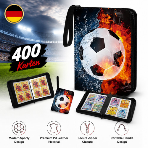Trading card album fussball - card,