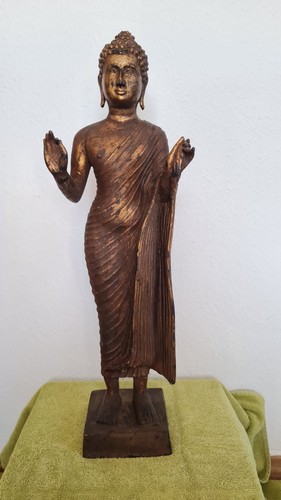 Buddha bronze statuette - buddha,