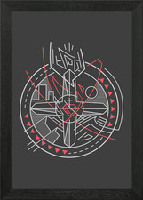 Apostelamt Kreuz gerahmtes