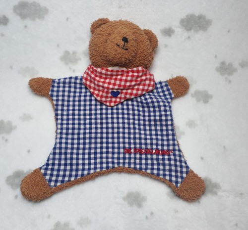 Bär teddy blau weiß - blau,