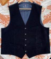 TOP *** Herren Sakko Weste  Cord  Charles Robertson The British Shop Gr. 56 blau