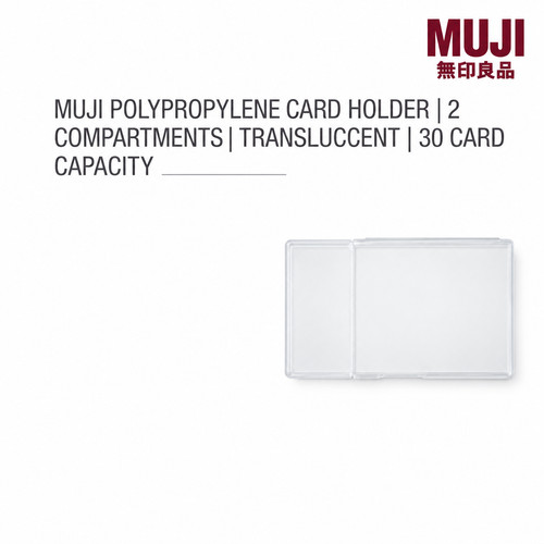 Muji polypropylen kartenhalter - muji,