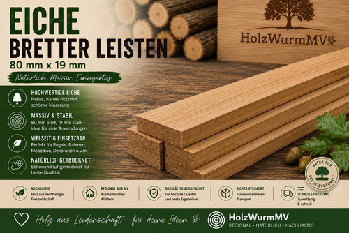 Holzleisten rechteckleisten - 5x,
