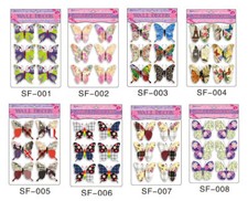 6 Set 3D Schmetterlinge Wandtattoo Wanddeko Wandtatoo Wandaufkleber in 10 Design
