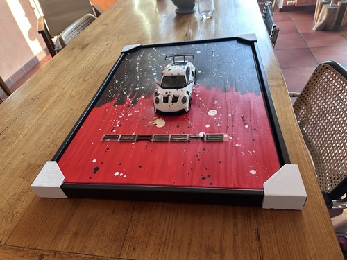 Porsche leinwand mit echtem - leinwand,
