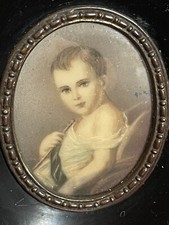 Antike Miniaturmalerei Lupenmalerei Napoleon Franz Bonaparte Kaiser Frankreic