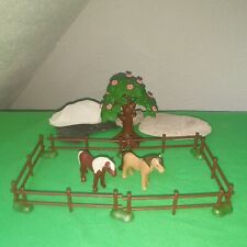 Playmobil  Pony  Pferde Tiere  z  4190 6926 5221 Reiterhof  Weide  Zaun  Baum 