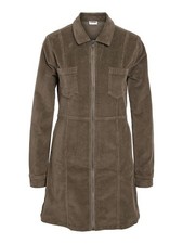 Noisy May Kurzes Kleid Damen NMNISE SLIM ZIP DRESS COLOR CORDUROY S* braun
