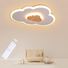 FANLG LED Wolkenlampe Kinderzimmer 40cm Dimmbar 20W 3000K–6000K mit Fernbedienun