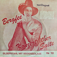 Bergfee Harfenzither-Saite Münchner Stimmung Stahl/Rot 1220 Ton Nr. 10  fis