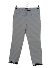 CAMBIO Damen Cargohose Kariert Schwarz Gr. 38 Spitze Elasthan