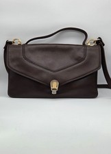 Vintage Leder Handtasche Ledertasche Retro Braun Schultertasche Star Modell