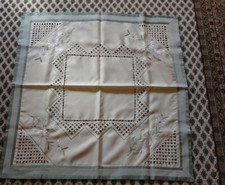 Tischdecke, 160x160cm, Handstickerei, gebraucht