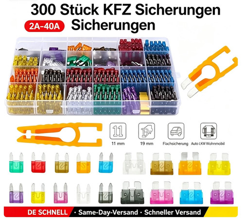 300 stück kfz sicherungen - 300,