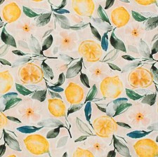 Musselin Stoff Zitronen