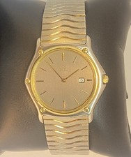 EBEL HERREN UHR 4 STAHL/750 GOLD 34MM SPORT CLASSIQUE TOP ZUSTAND QUARTZ 18390