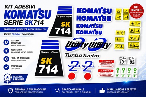 Komatsu 714 aufkleber - komatsu,