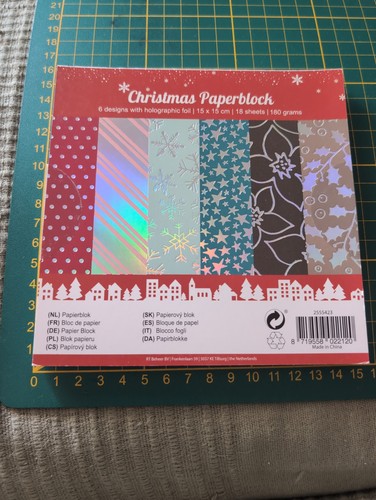 Weihnachts papierblock 15x15 - weihnachts-papierblock,