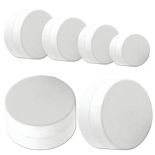 2 Magnet Fakeplugs Fake Ohrring Flesh Tunnel Ohr Plug Piercing nicht gepierced weiß