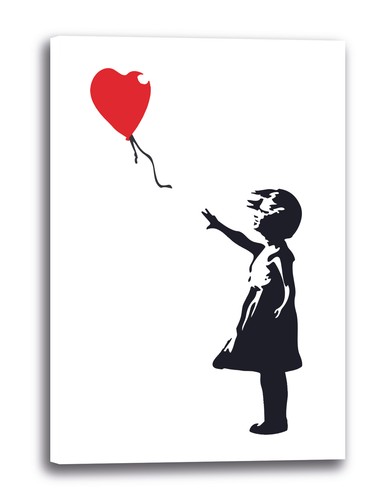 Wandbild banksy balloon girl - wandbild,