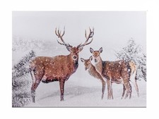 Wandbild Hirschgruppe im