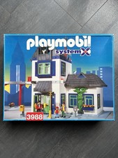 Playmobil 3988 Großes City-Haus (Postamt/Rathaus) + Erweiterung – guter Zustand