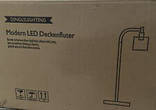 Depuley LED Stehlampe Schwarz Fußschalter Retro Minimalistische Stehleuchte E27