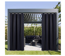 Innen-/Außenvorhang mit Tülle Top wasserdicht Winddicht, Verdunkelung, 2er Set