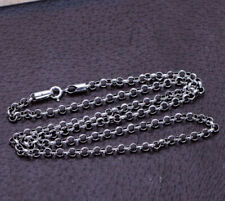 I01 Halskette Erbsenkette 3 mm Sterling Silber 925 Länge 45 bis 80 cm wählbar 